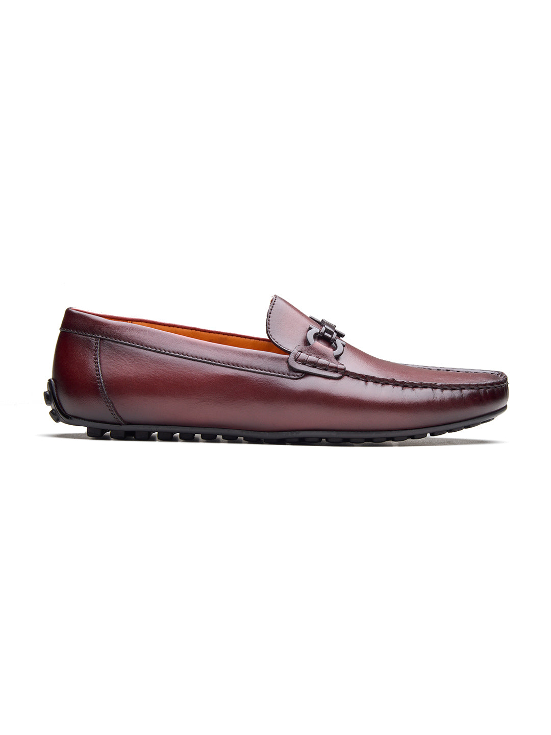 Paolo Leather Loafers Slip-on Shoe Bordo