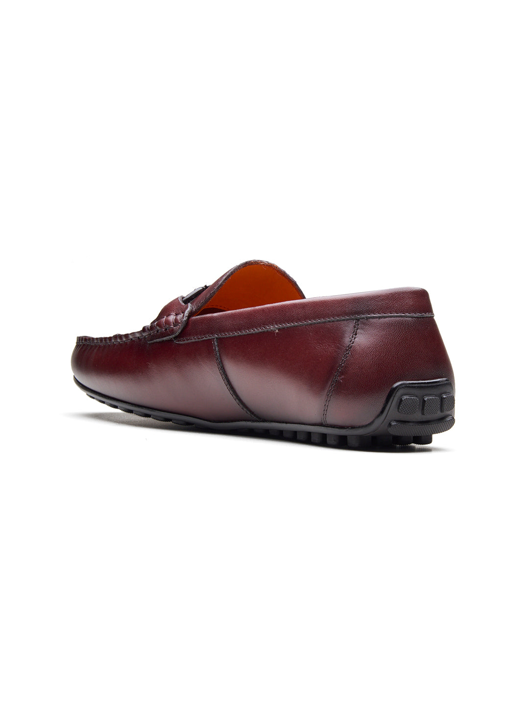 Paolo Leather Loafers Slip-on Shoe Bordo
