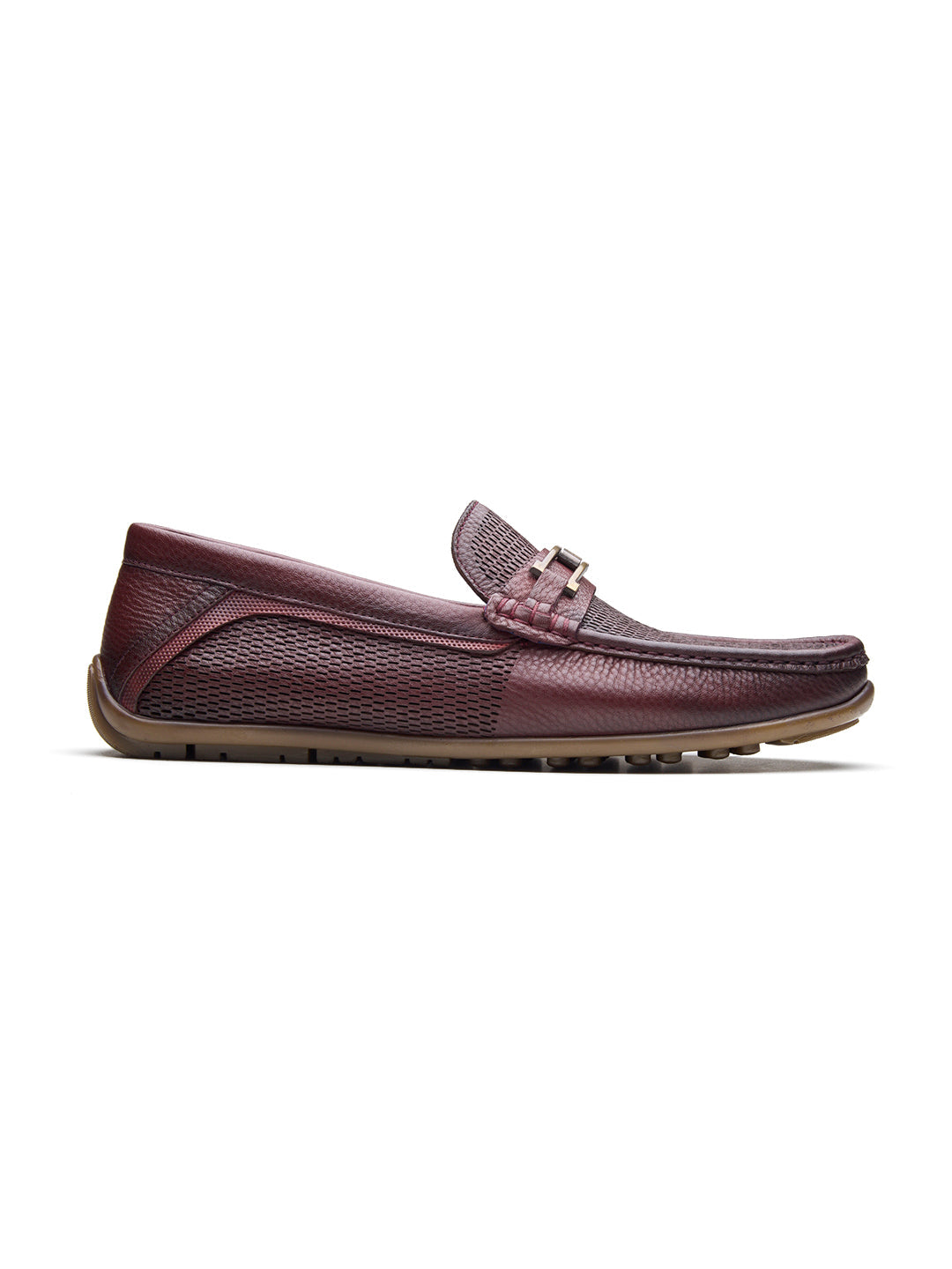 Orlando Leather Loafers Slip-on Shoes bordo