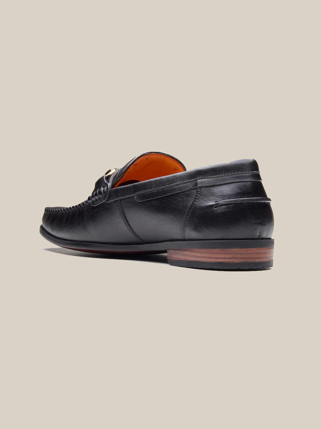 Renato Leather Loafers Slip-on Shoe Black