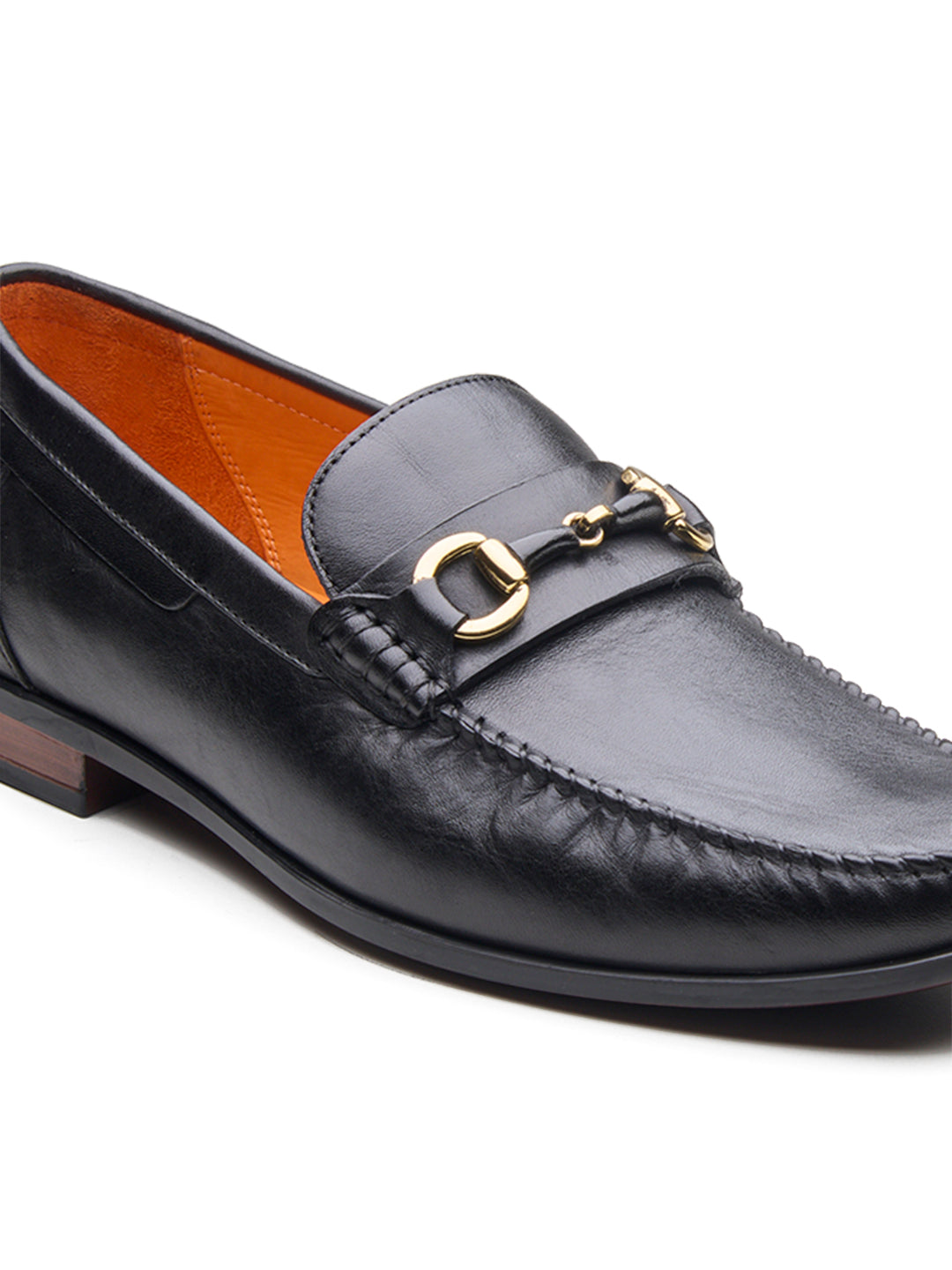 Renato Leather Loafers Slip-on Shoe Black