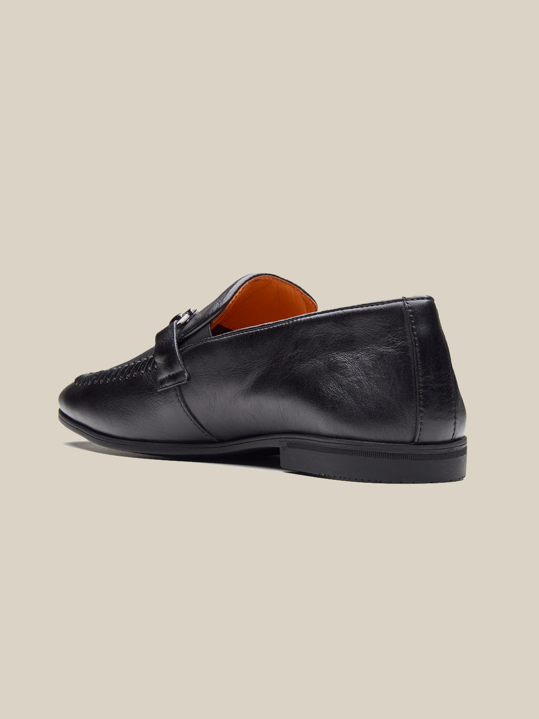 Fausto Leather formals Shoes Black