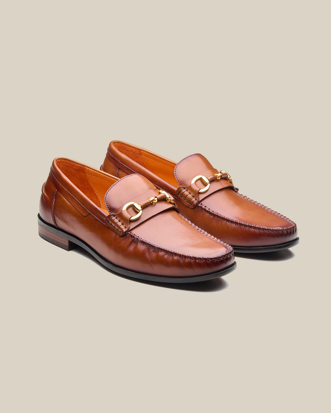 Renato Leather Loafers Slip-on Shoe Tan