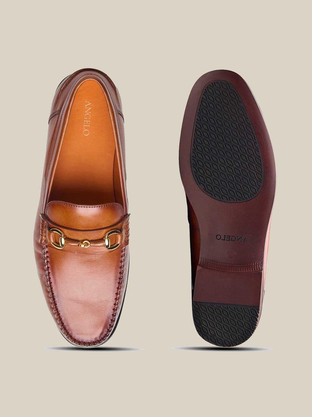 Renato Leather Loafers Slip-on Shoe Tan