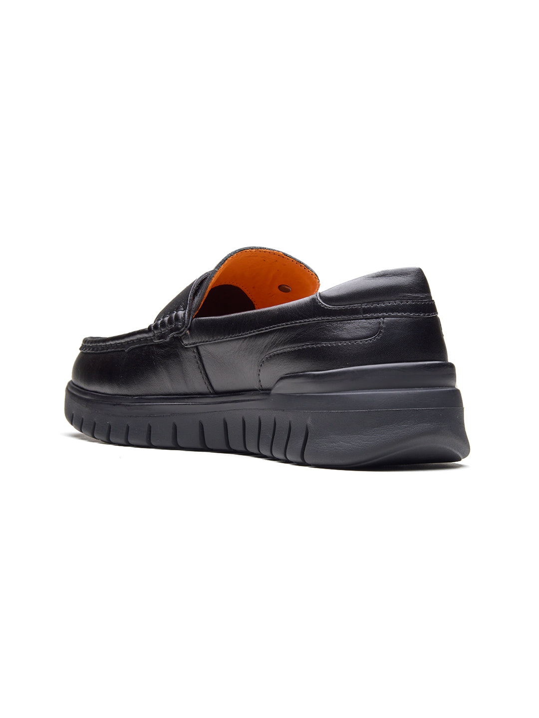 Carlo Leather Comfort Slip-on Shoes Black