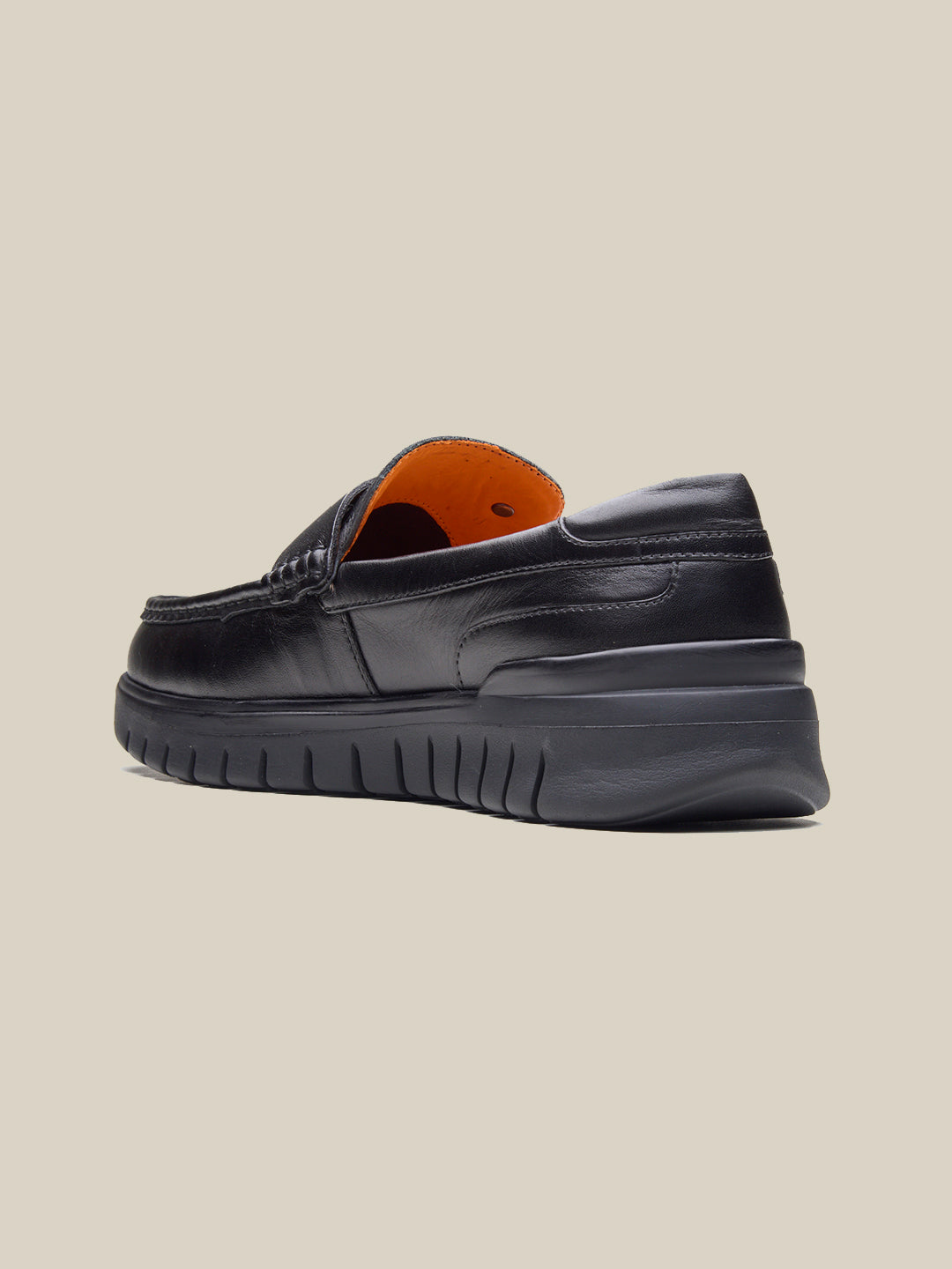 Andare Leather Comfort Slip-on Shoes Black
