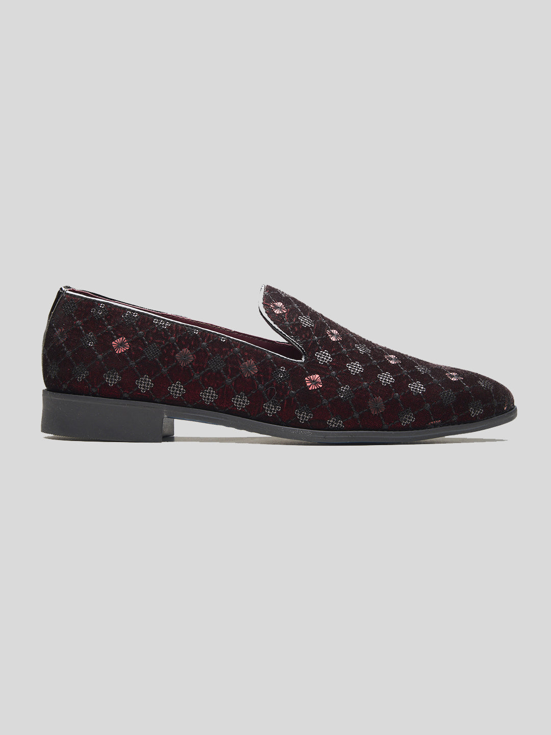 Parma Ethnic Slip Ons Cherry