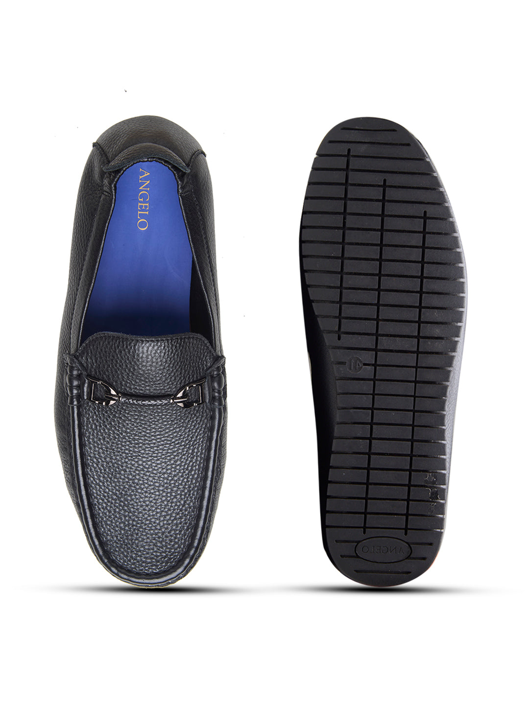 Ettore Leather Formals Shoes Black