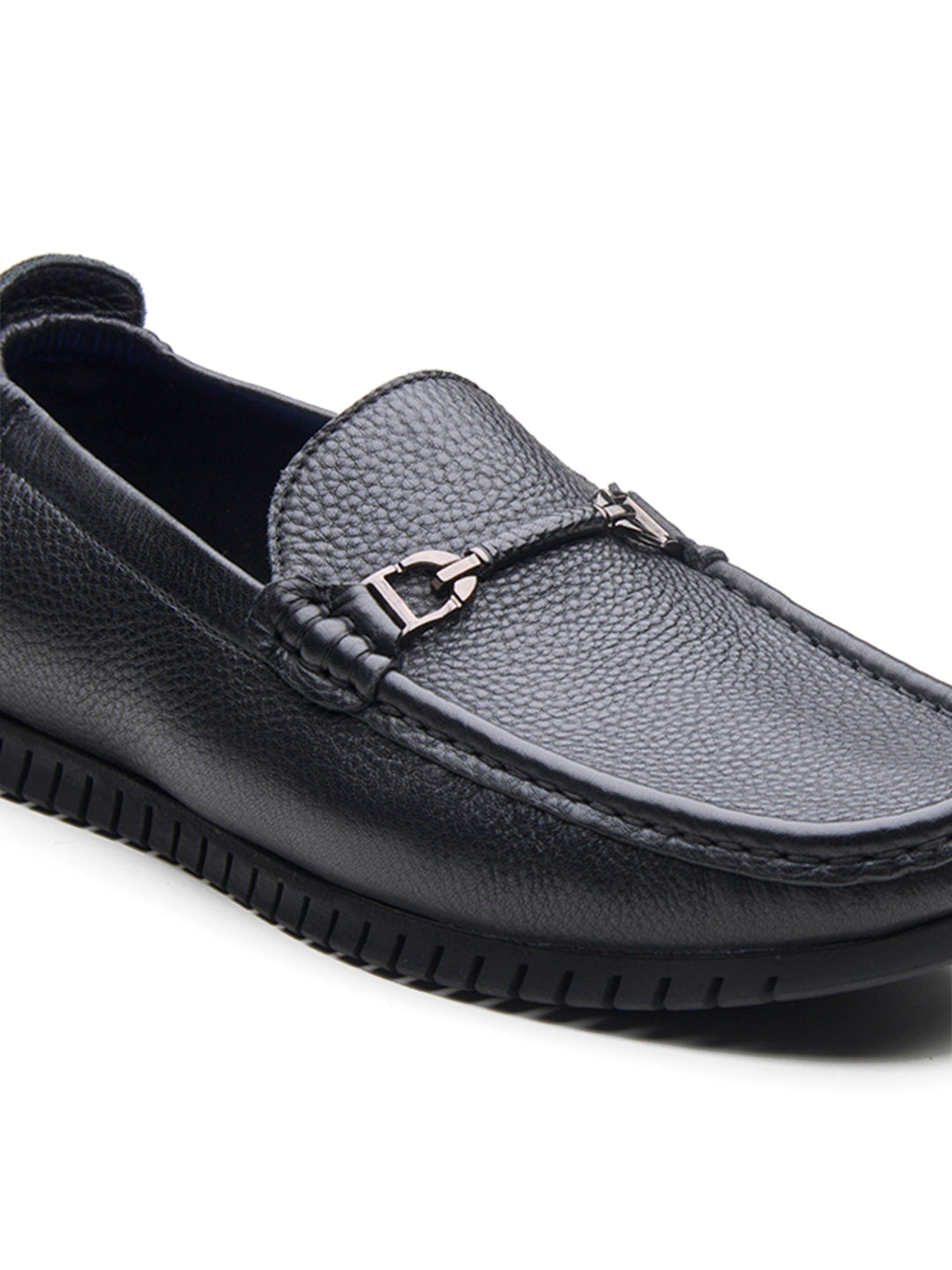 Ettore Leather Formals Shoes Black