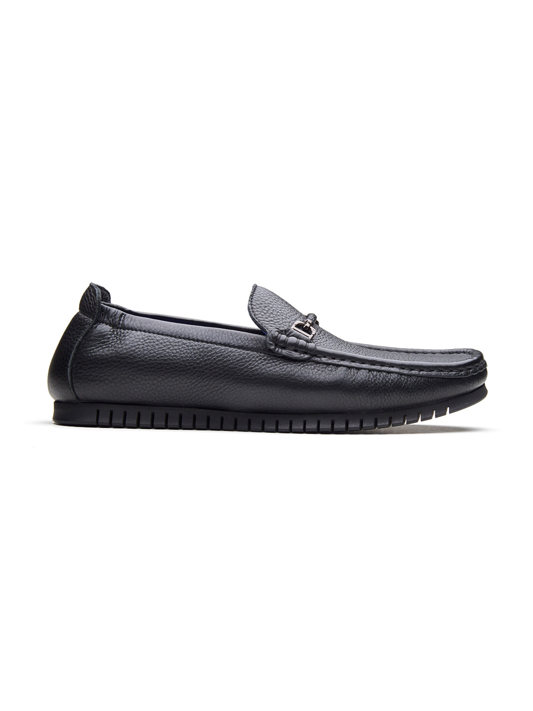 Ettore Leather Formals Shoes Black