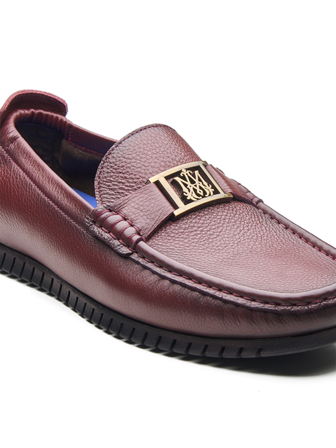 Enzo Leather Loafers Bordo