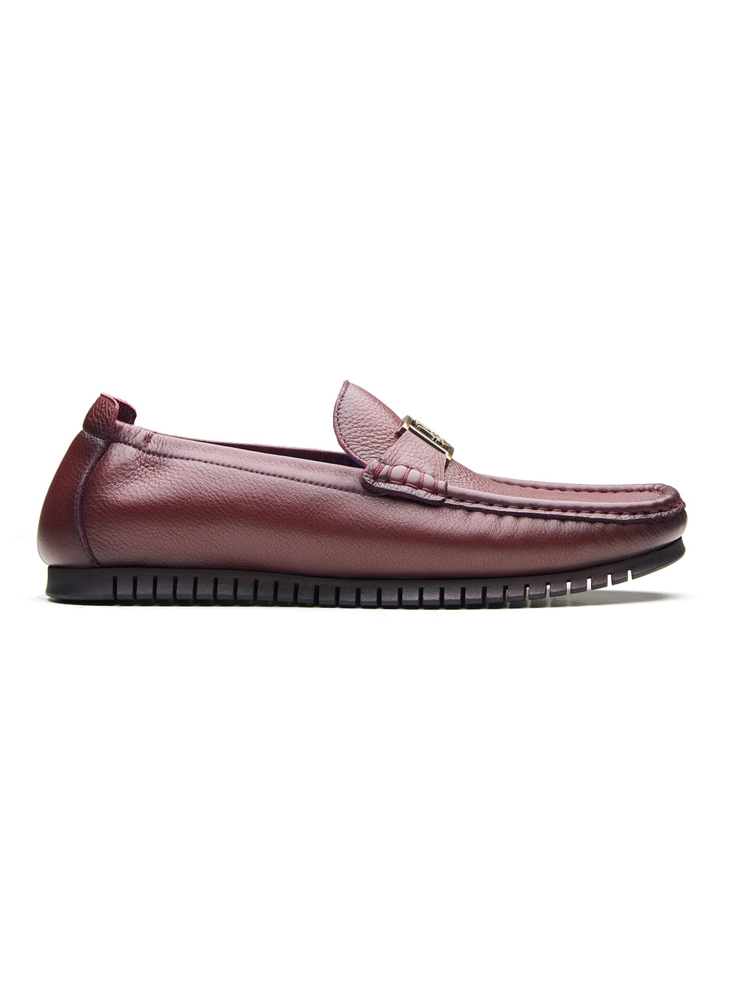 Enzo Leather Loafers Bordo