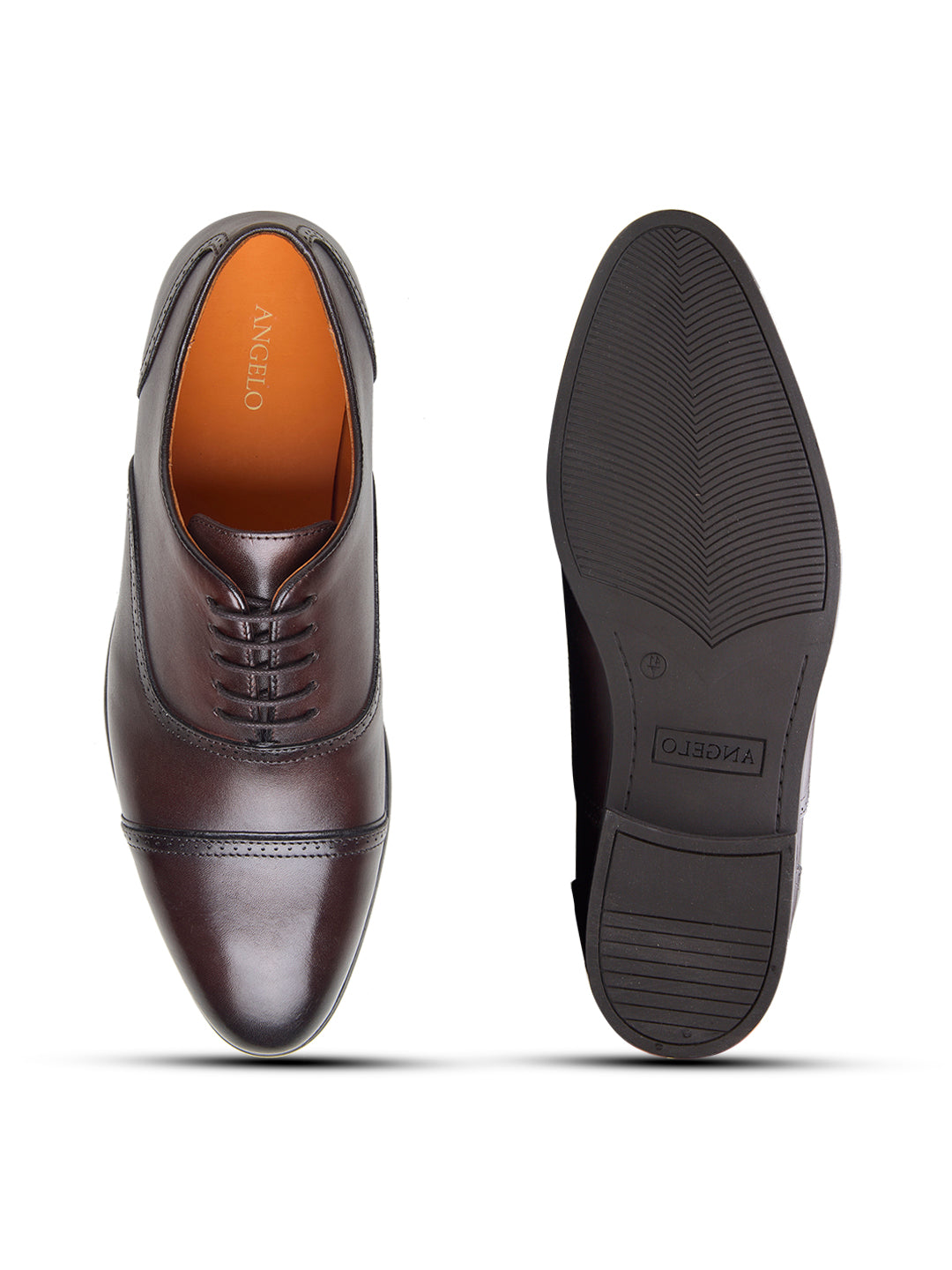 Massimo Leather Derby Shoes Brown
