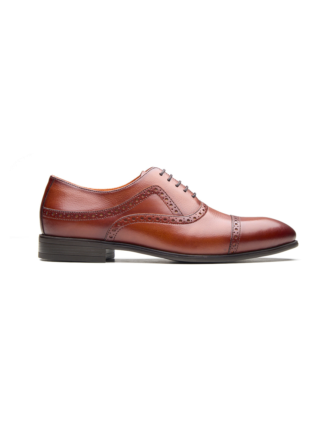 Mario Leather Derby Shoes Tan