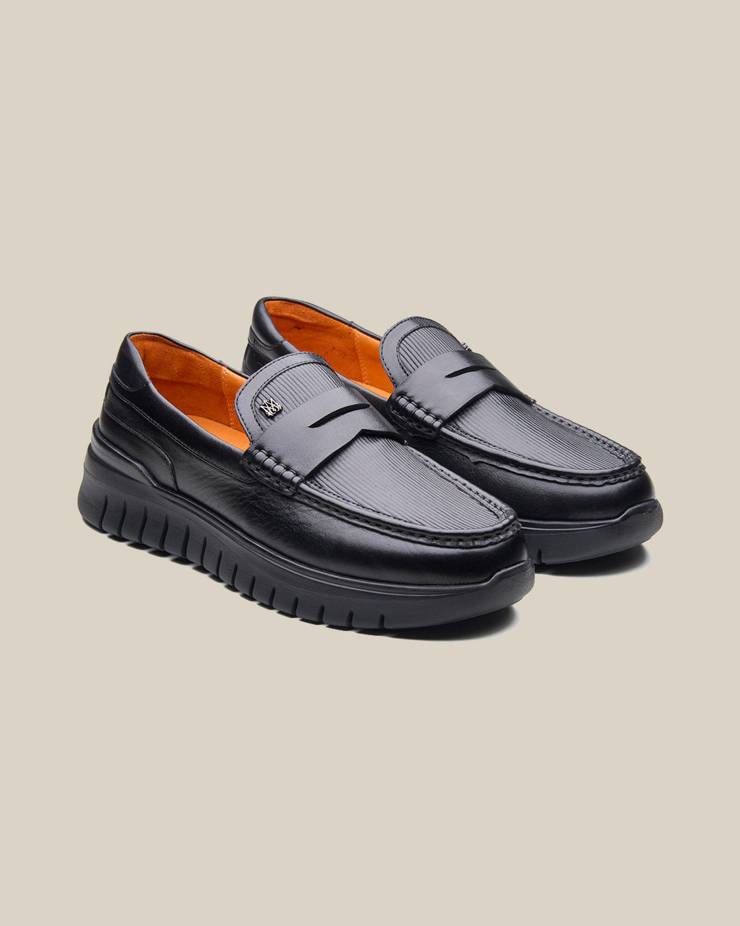 Andare Leather Comfort Slip-on Shoes Black