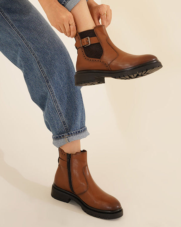 Carrara Ankle Boots Tan