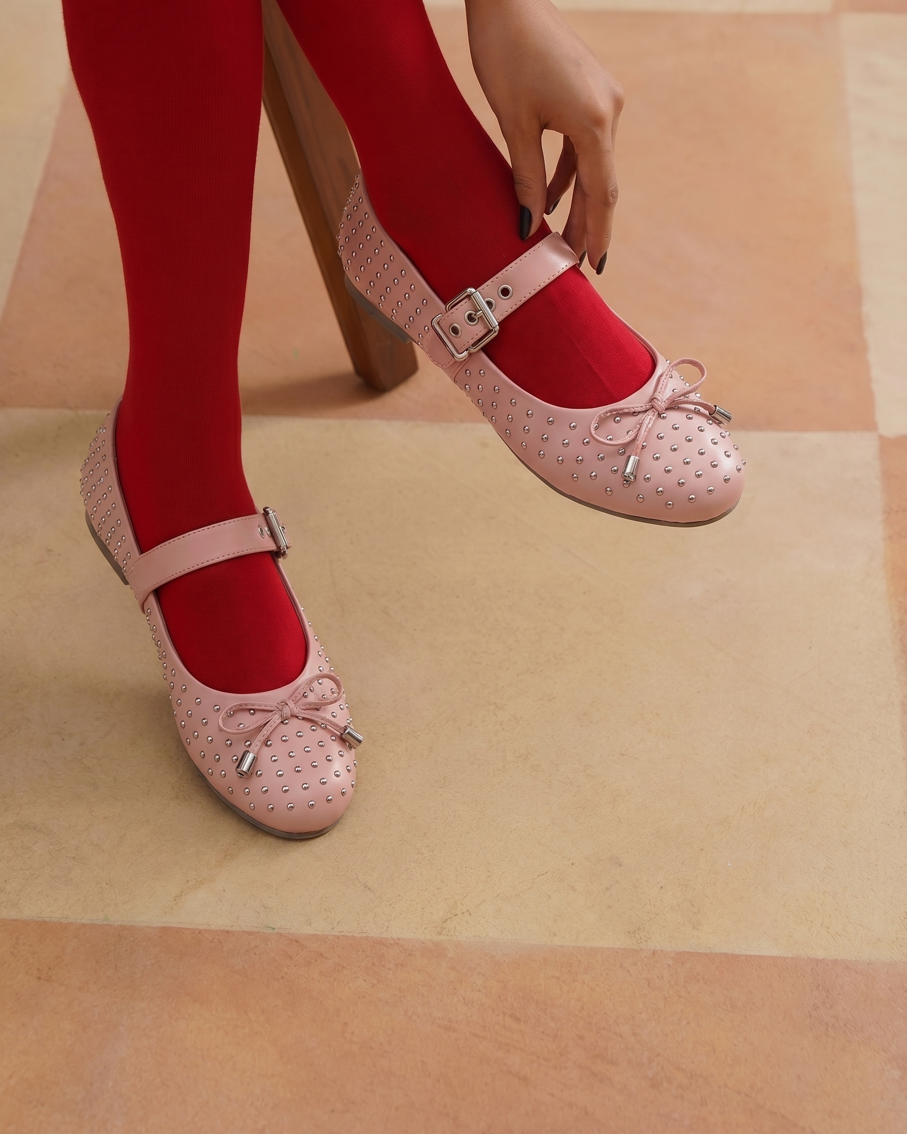 Charme Mary Janes Peach