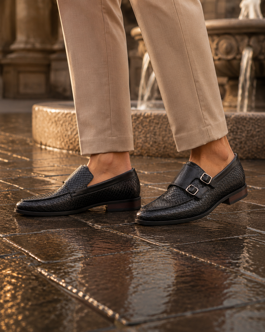 Riccardo Leather Loafers Black