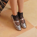 Michael Angelo's Celeste Mary Janes For Women (Silver)