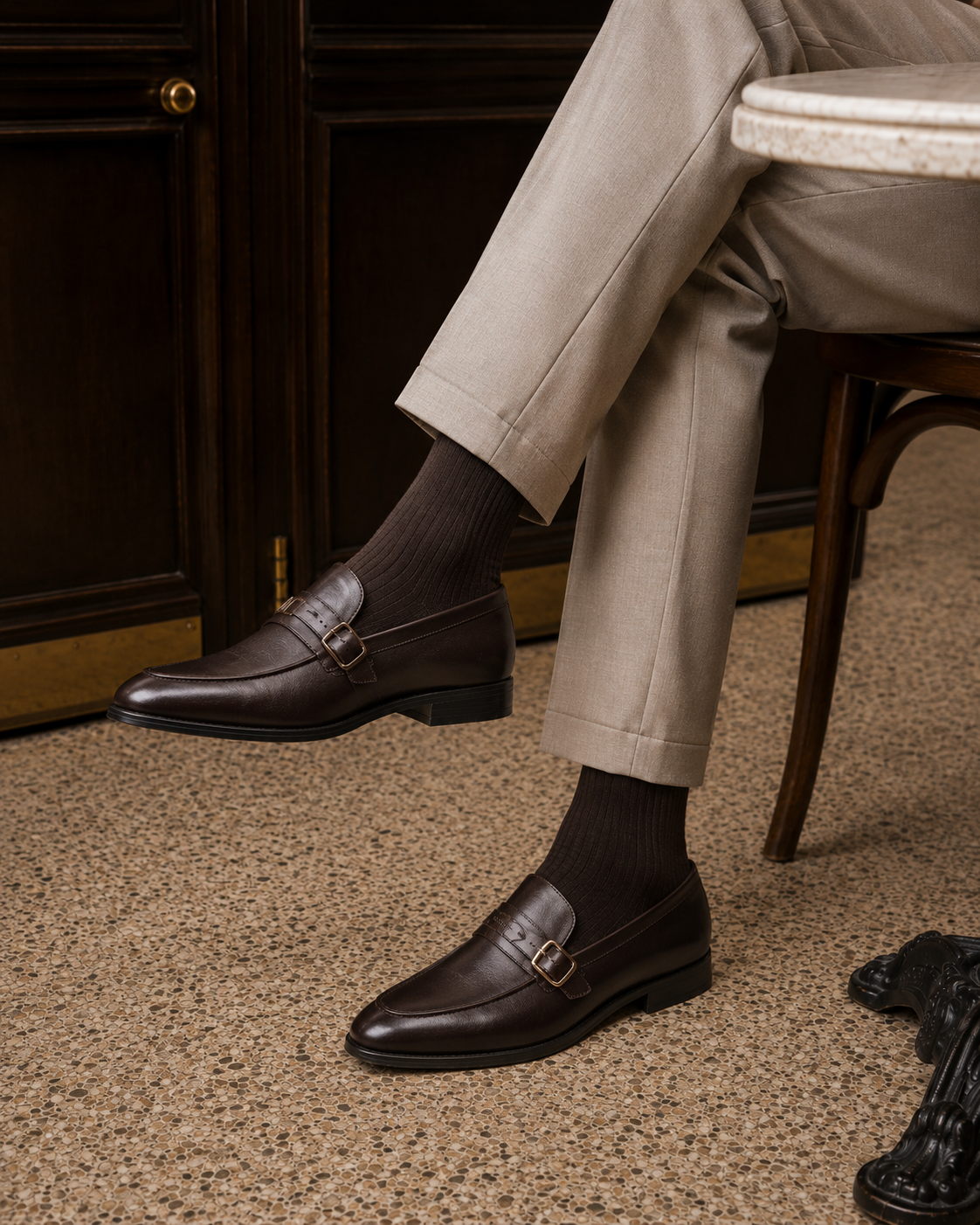 Duffy Leather Formals Shoes Brown
