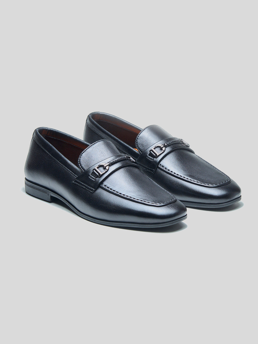 Fulvio Leather Formals Shoes Black
