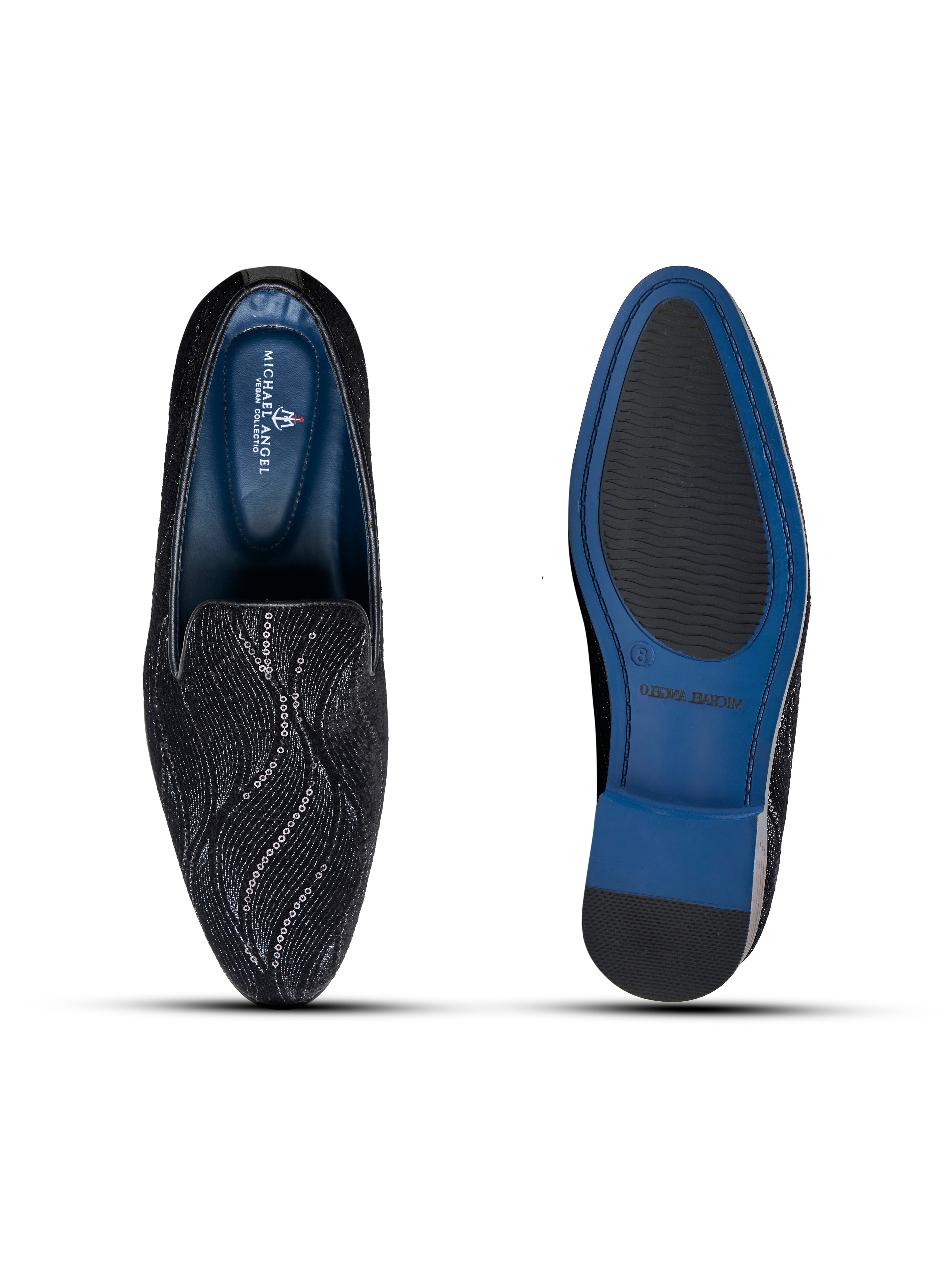 Gabriele Ethnic Slip Ons Black