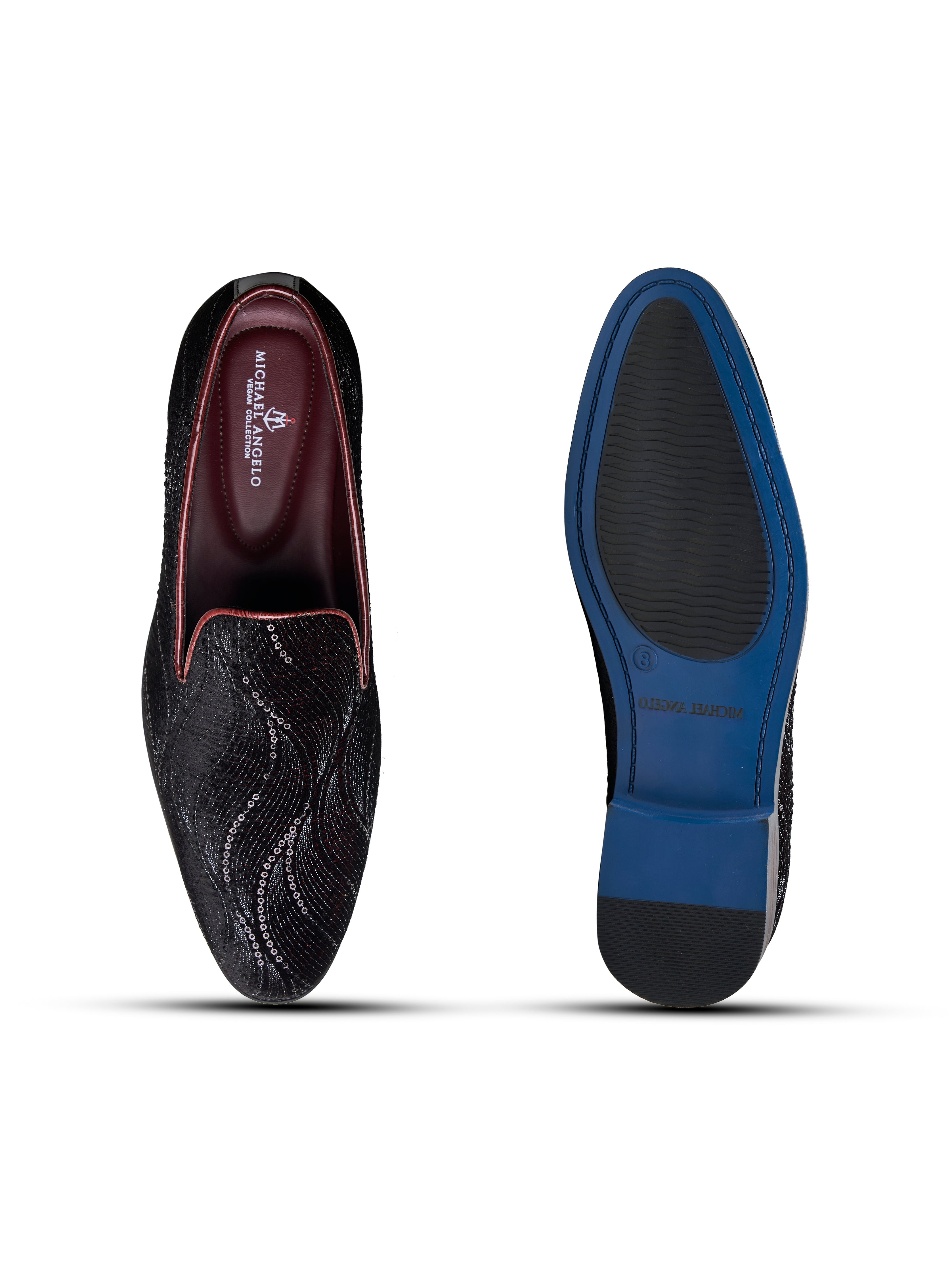 Gabriele Ethnic Slip Ons Cherry