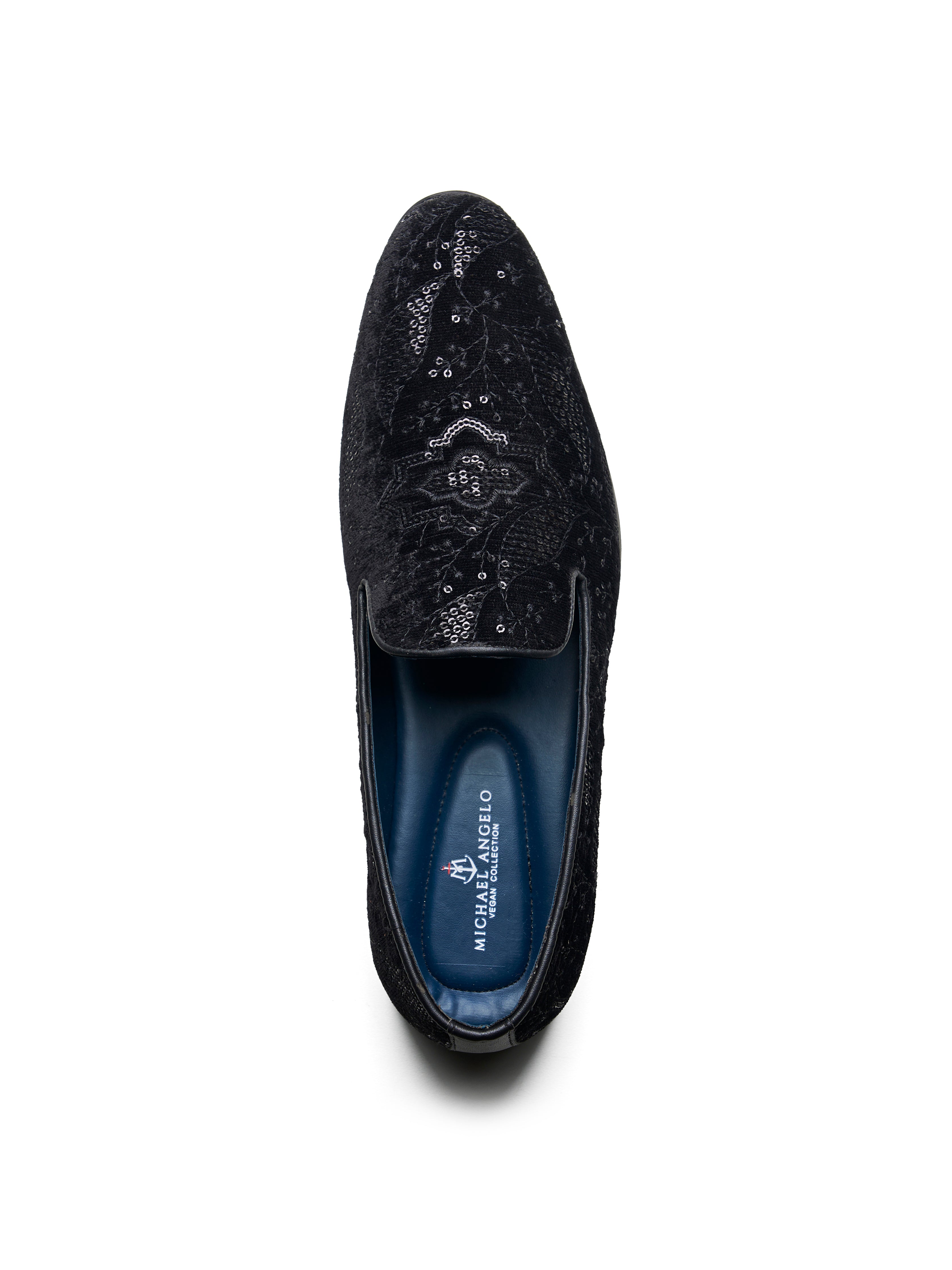 Giacomo Ethnic Slip Ons Black