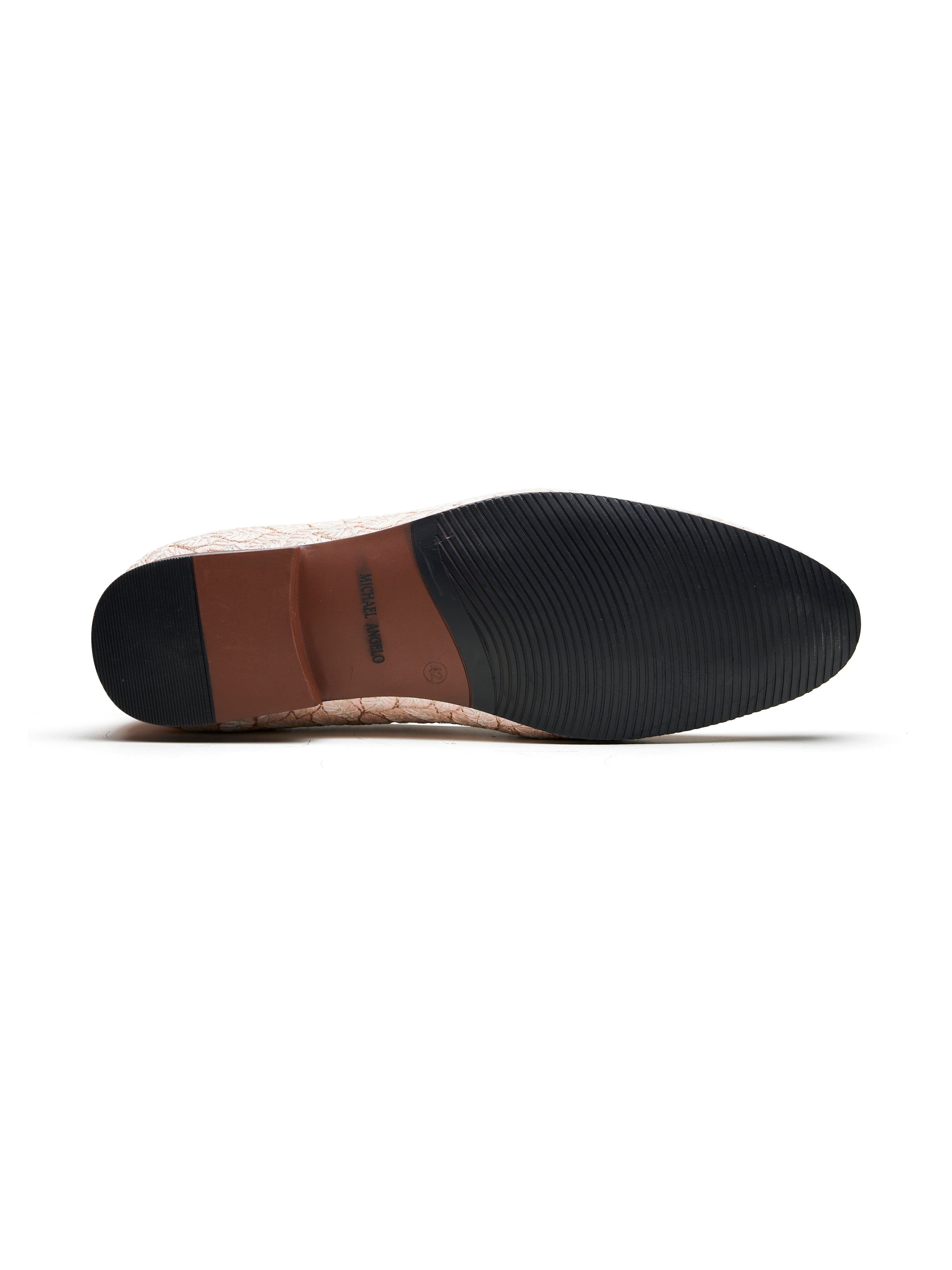 Gigino Ethnic Slip Ons Pink