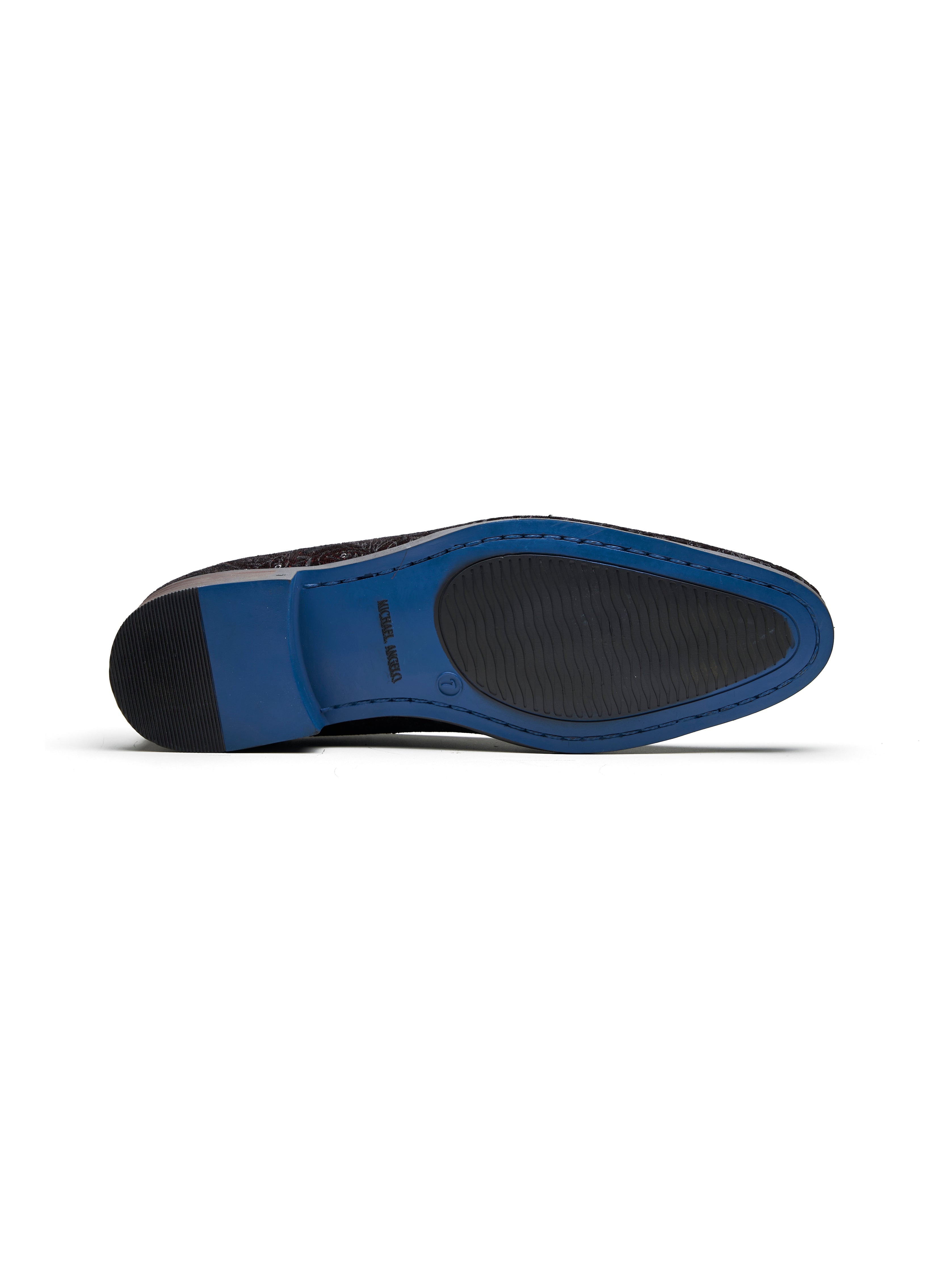 Graziano Ethnic Slip Ons Cherry