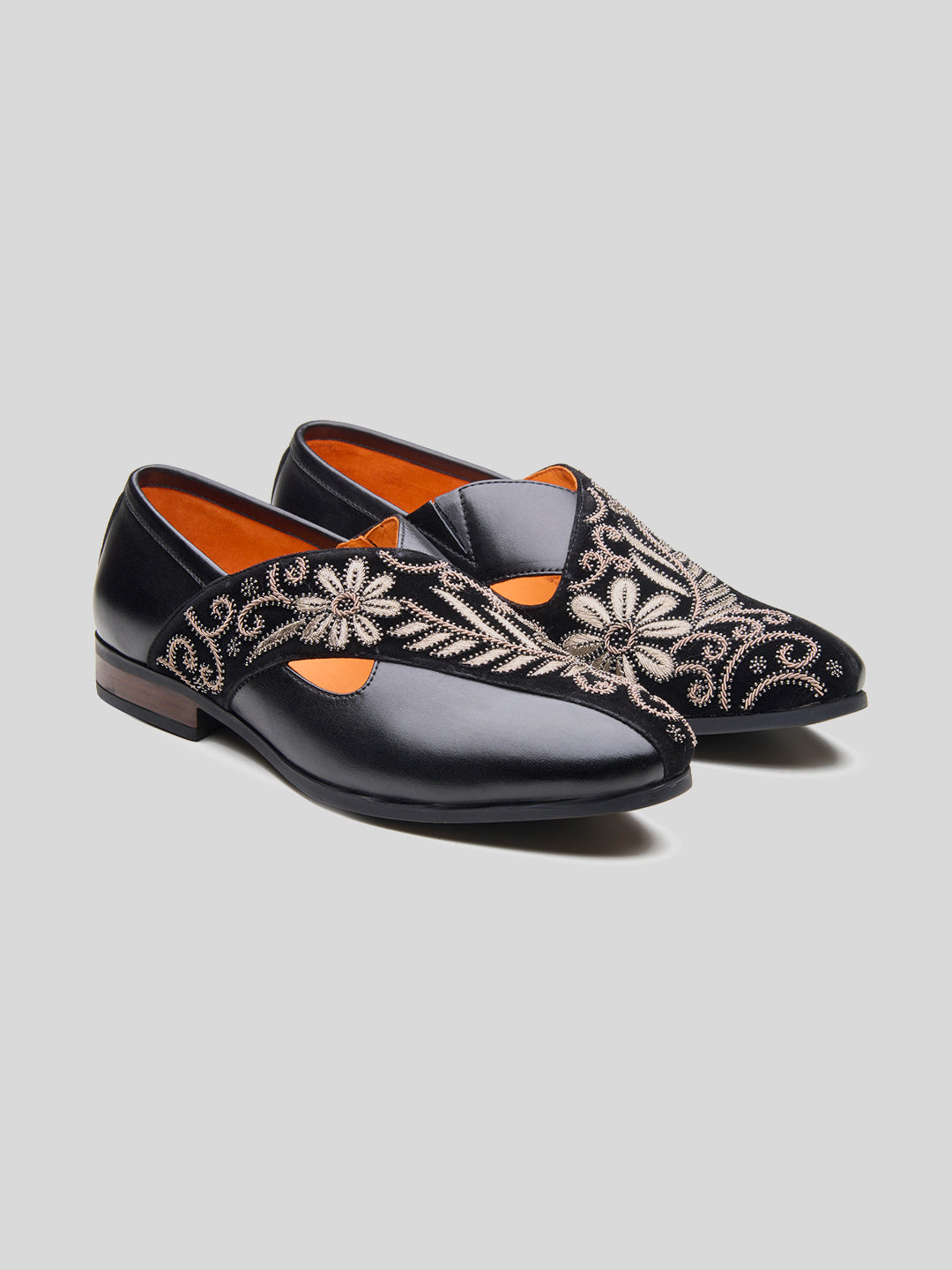 Kenzo Leather Ethnic Slip On's shoes Black