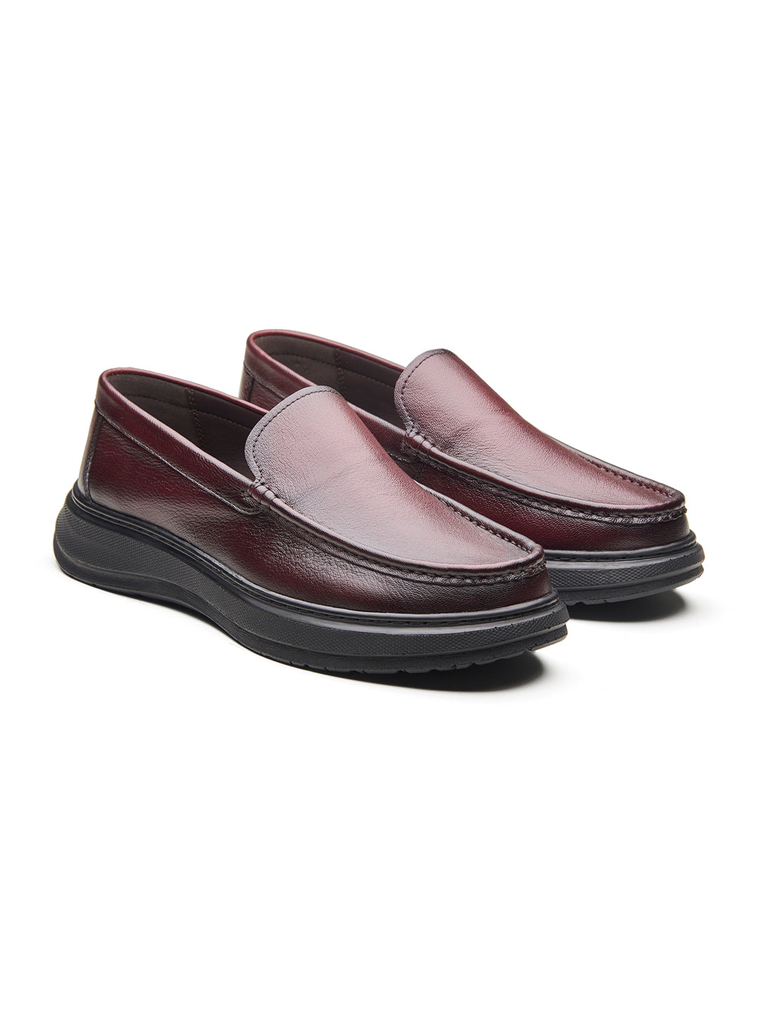 Tonali Leather Formals Bordo