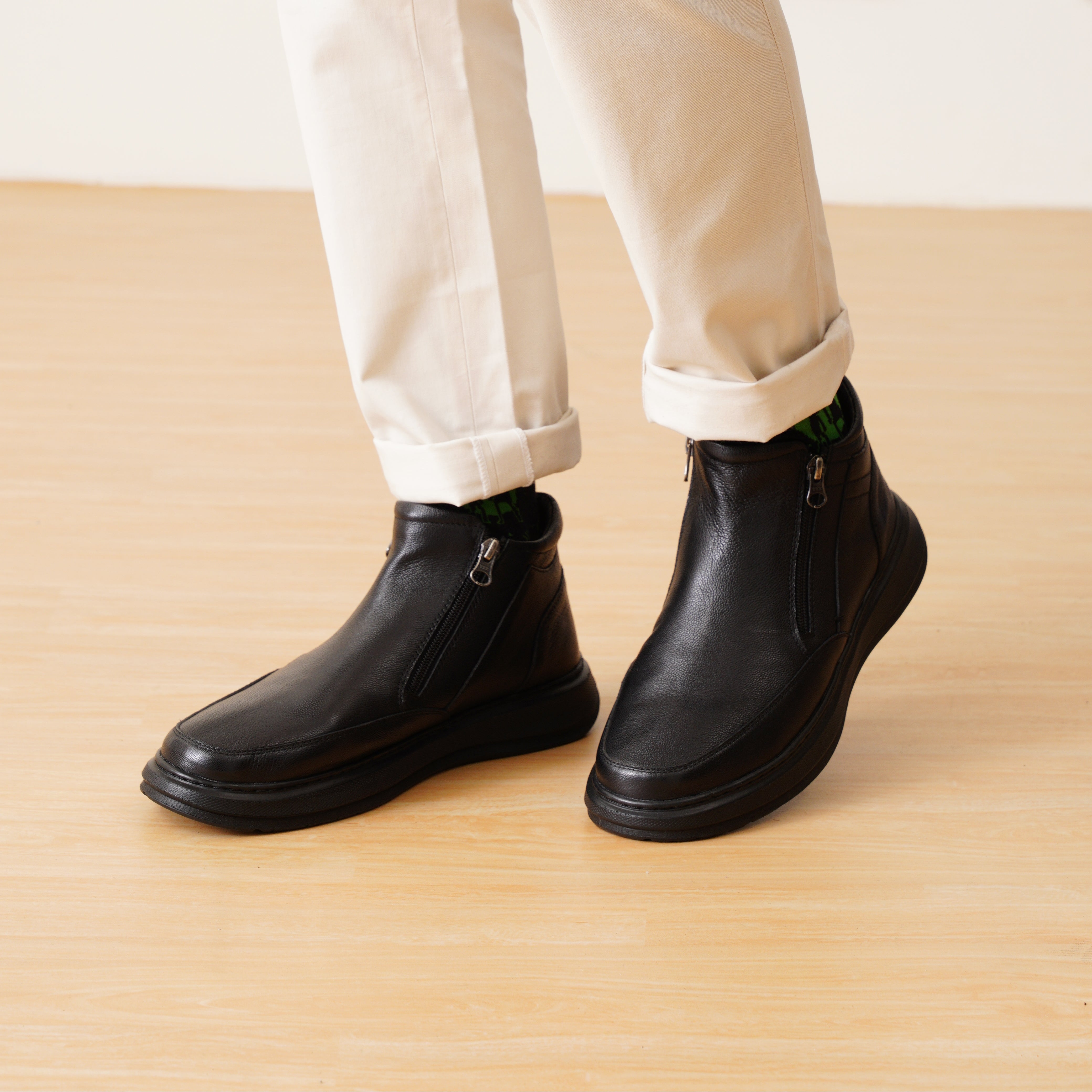 Ricci Leather Formals Black