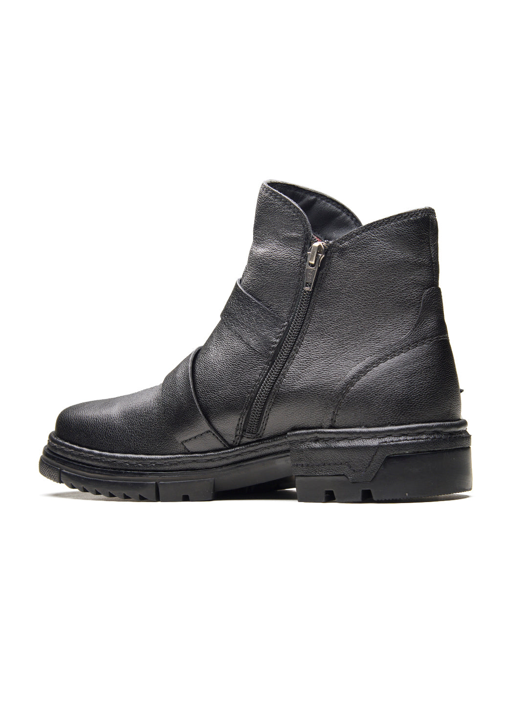 Manuel Leather Boots Black