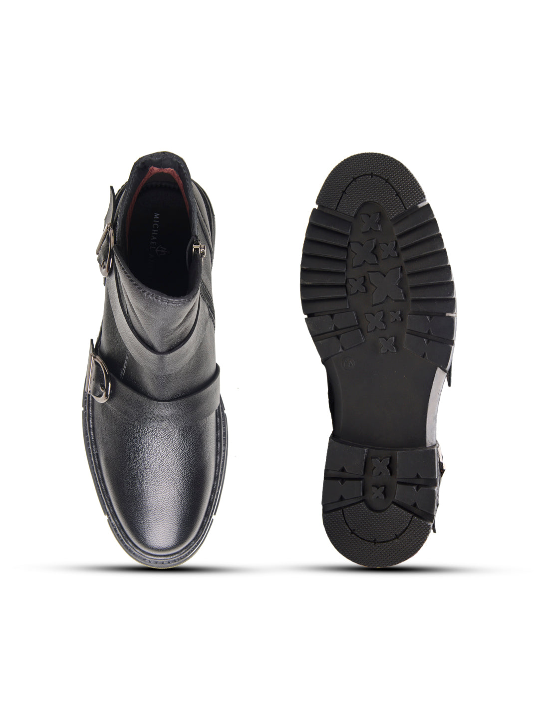 Manuel Leather Boots Black