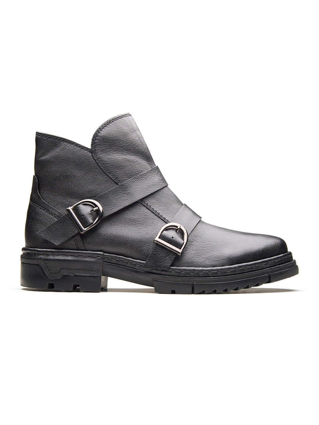 Manuel Leather Boots Black