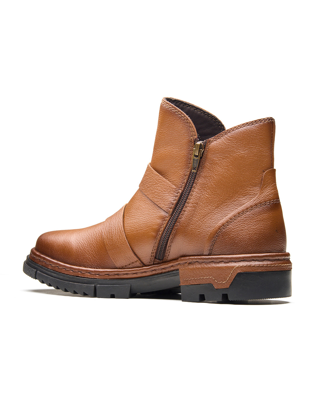 Manuel Leather Boots Tan