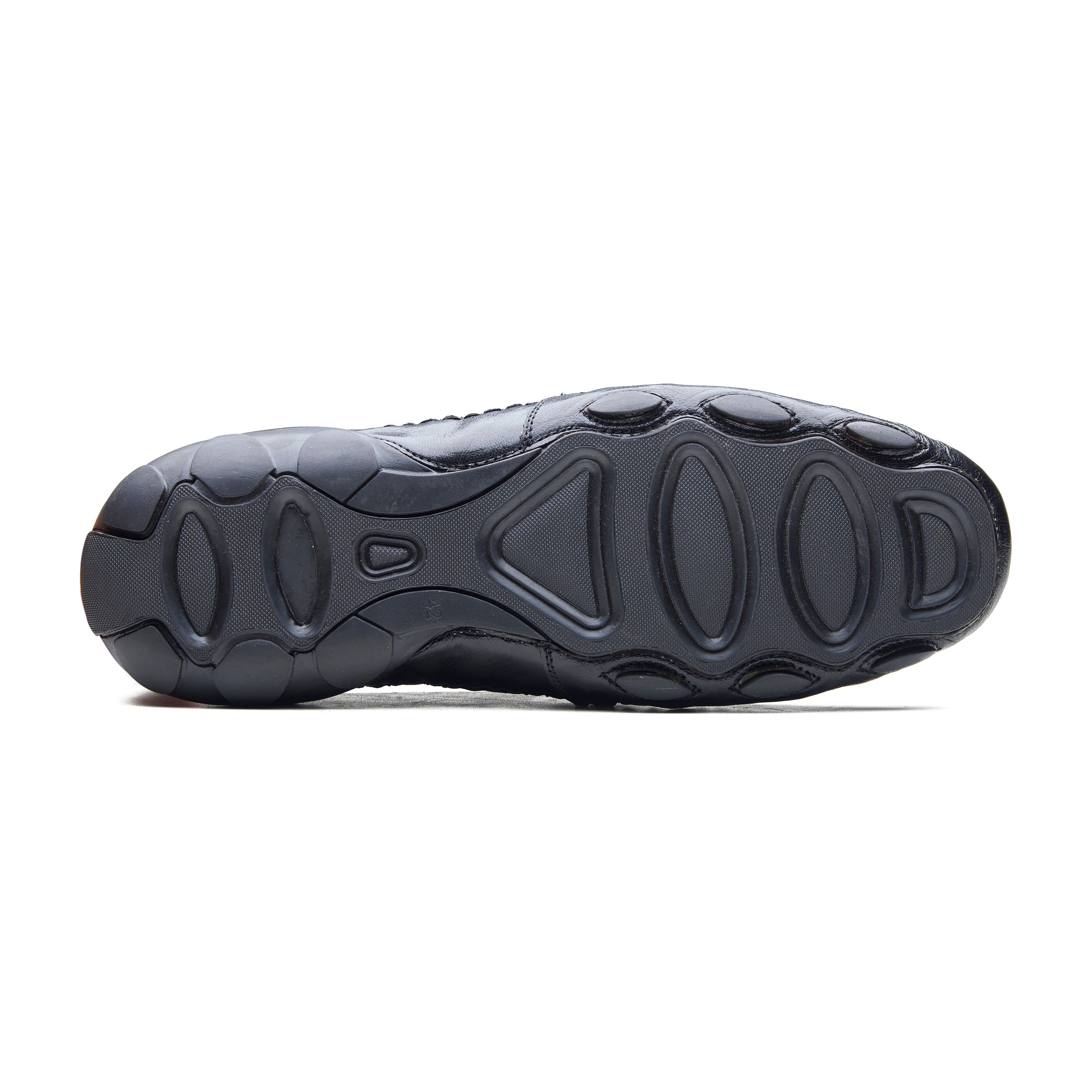 Alessio Leather Formals Black
