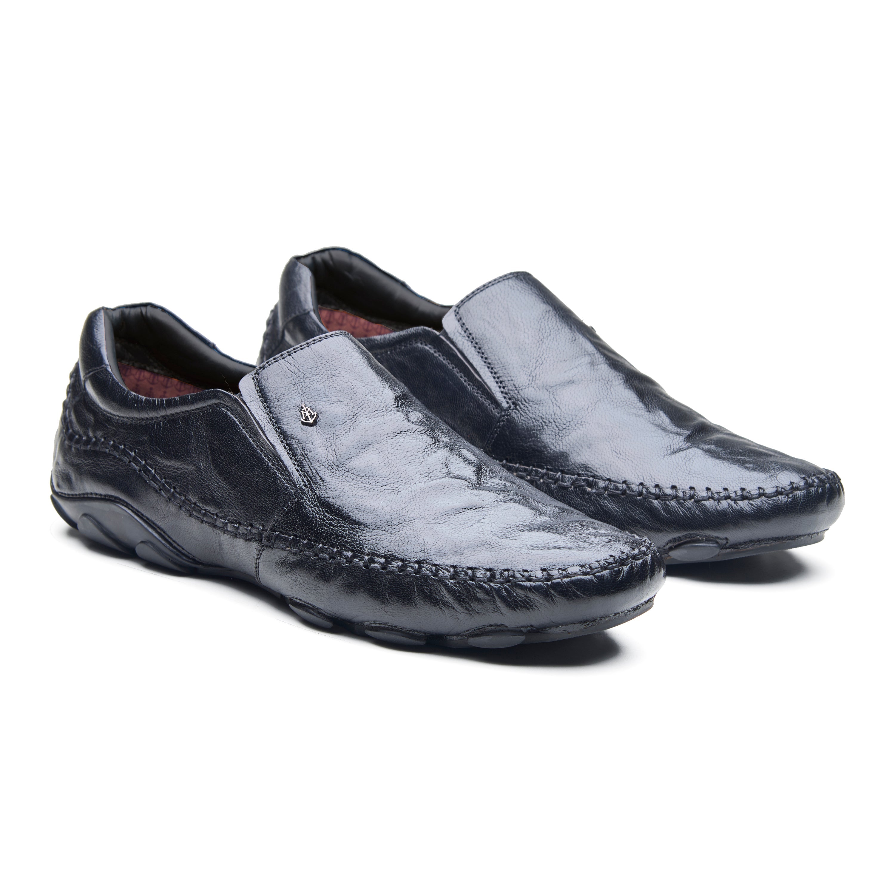 Alessio Leather Formals Black