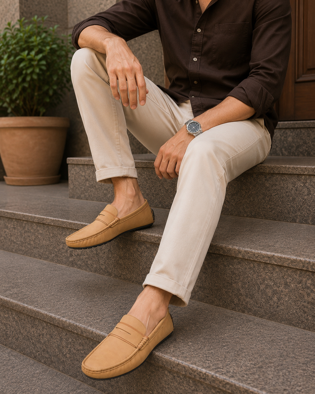 Hugon Loafers Tan