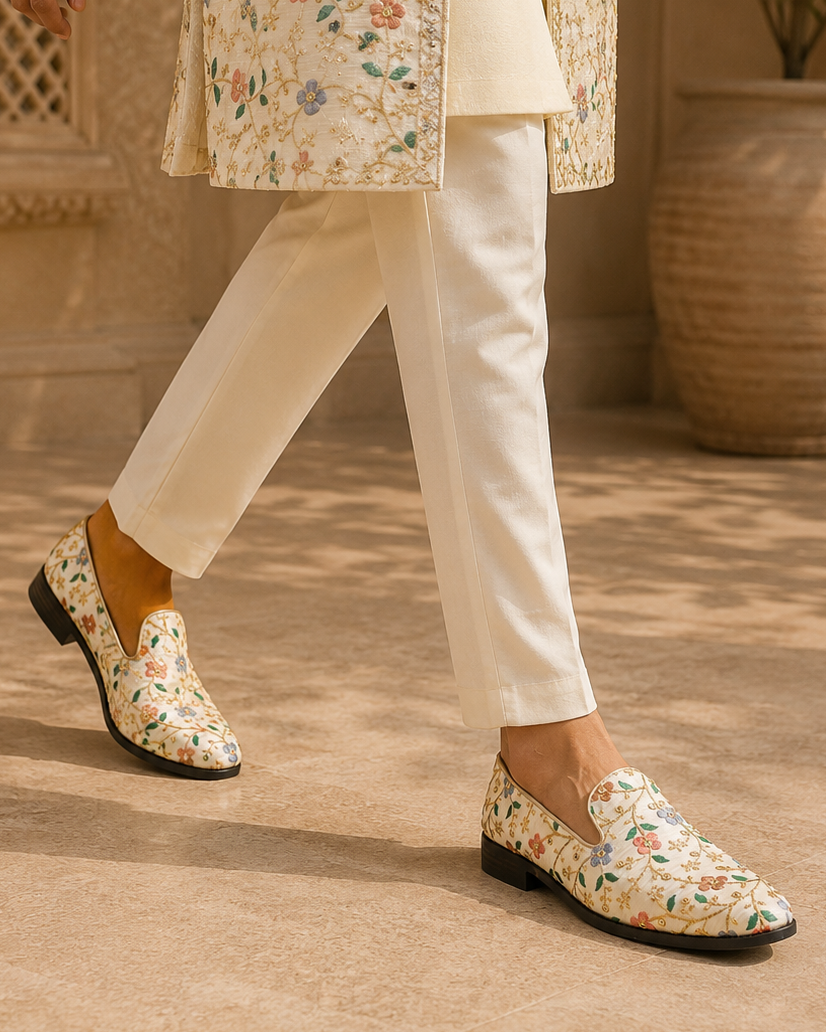Gilda Ethnic Slip Ons Multicolor