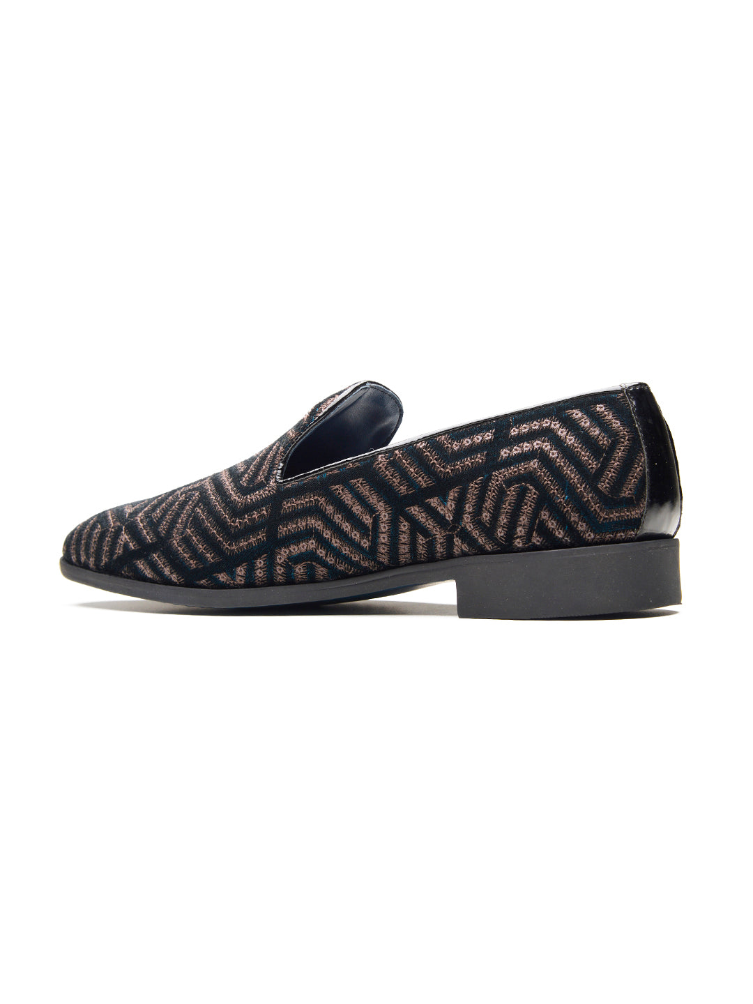 Enna Ethnic Slip Ons Green