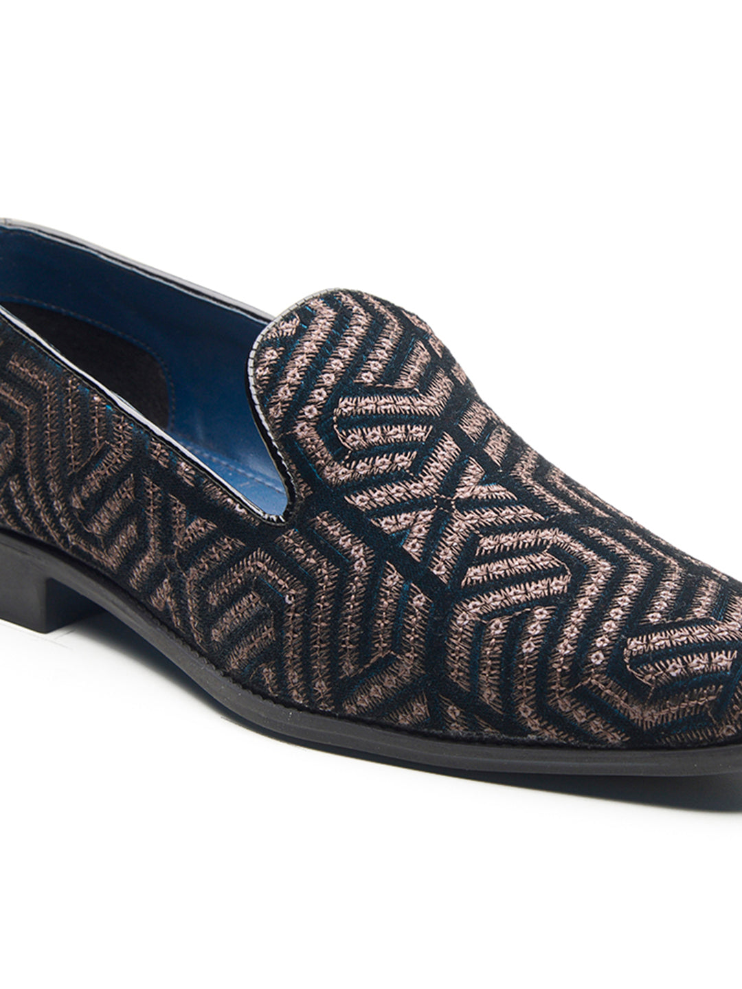 Enna Ethnic Slip Ons Green