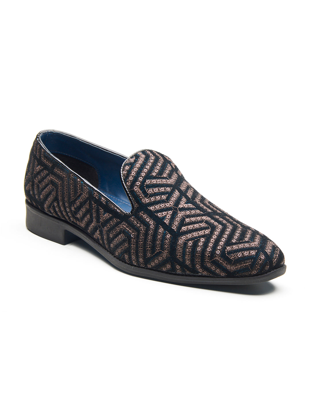 Enna Ethnic Slip Ons Green