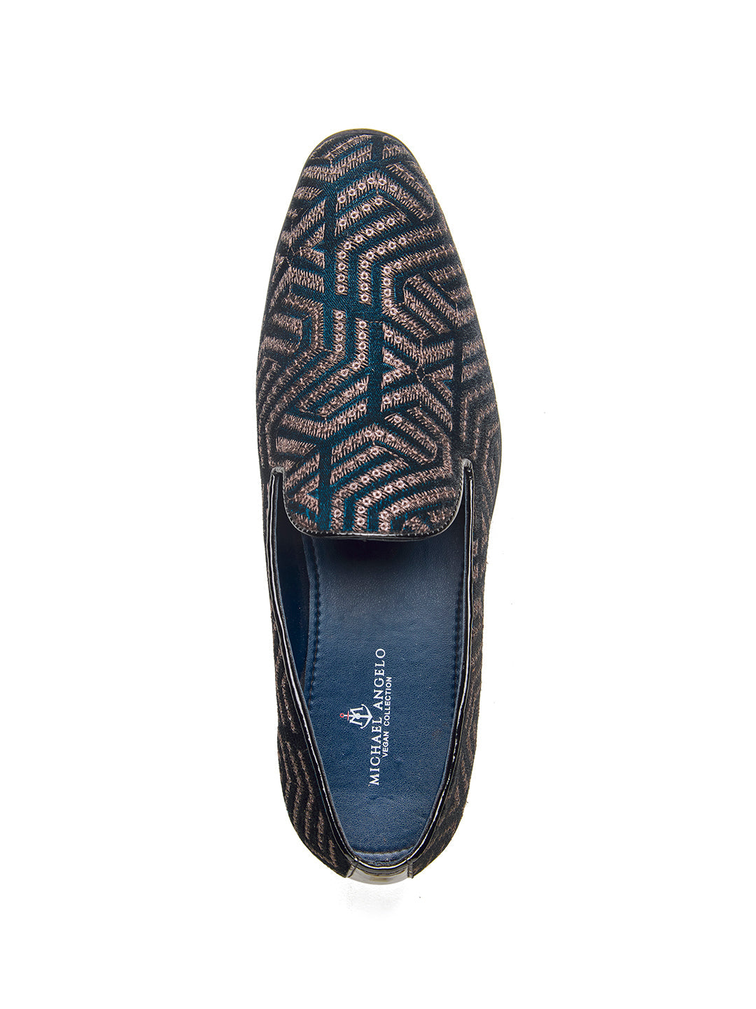 Enna Ethnic Slip Ons Green