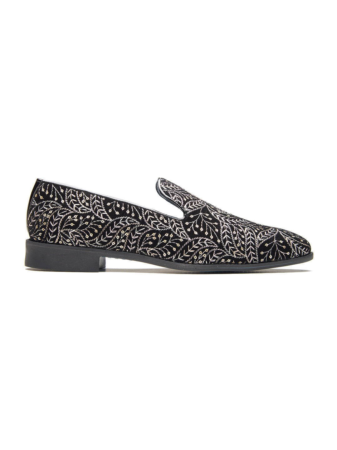 Emilia Ethnic Slip Ons Black