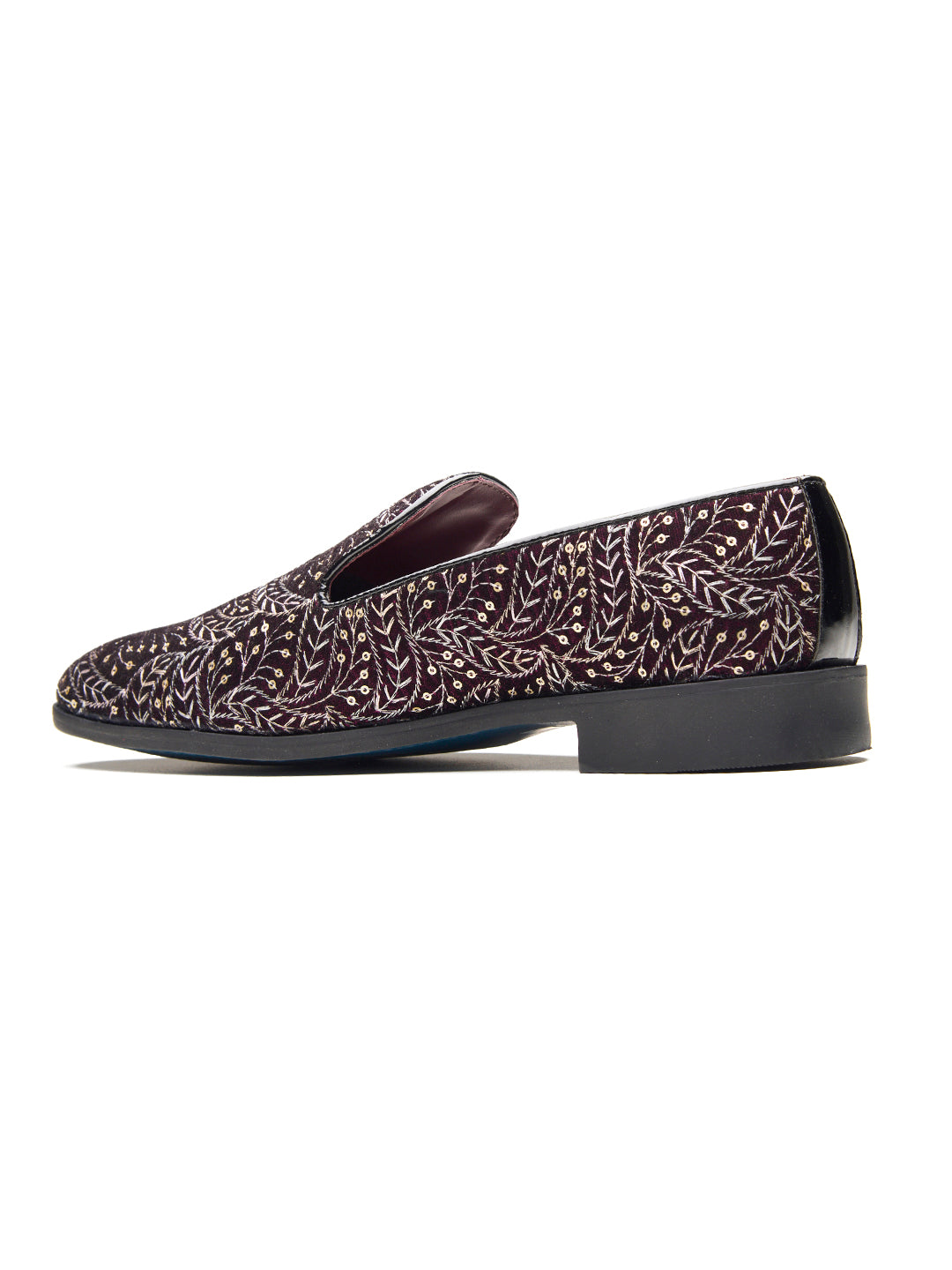 Emilia Ethnic Slip Ons Cherry