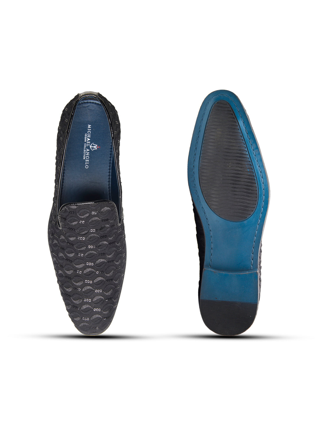 Isernia Ethnic Slip Ons Black