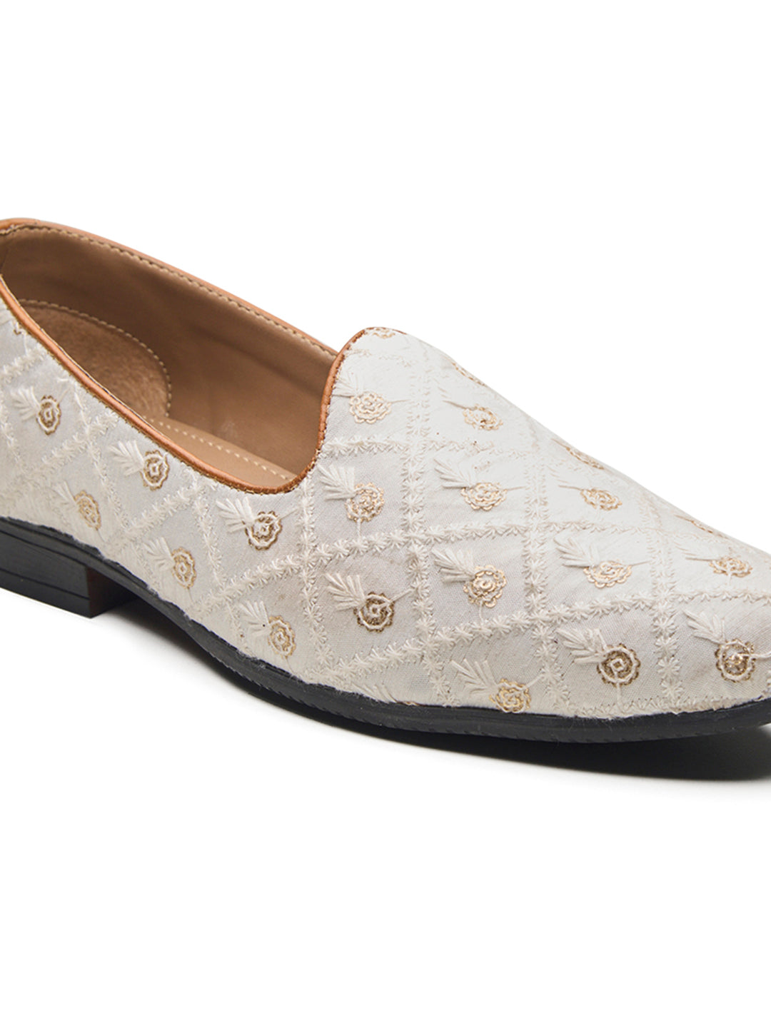 Ossola Ethnic Slip Ons White