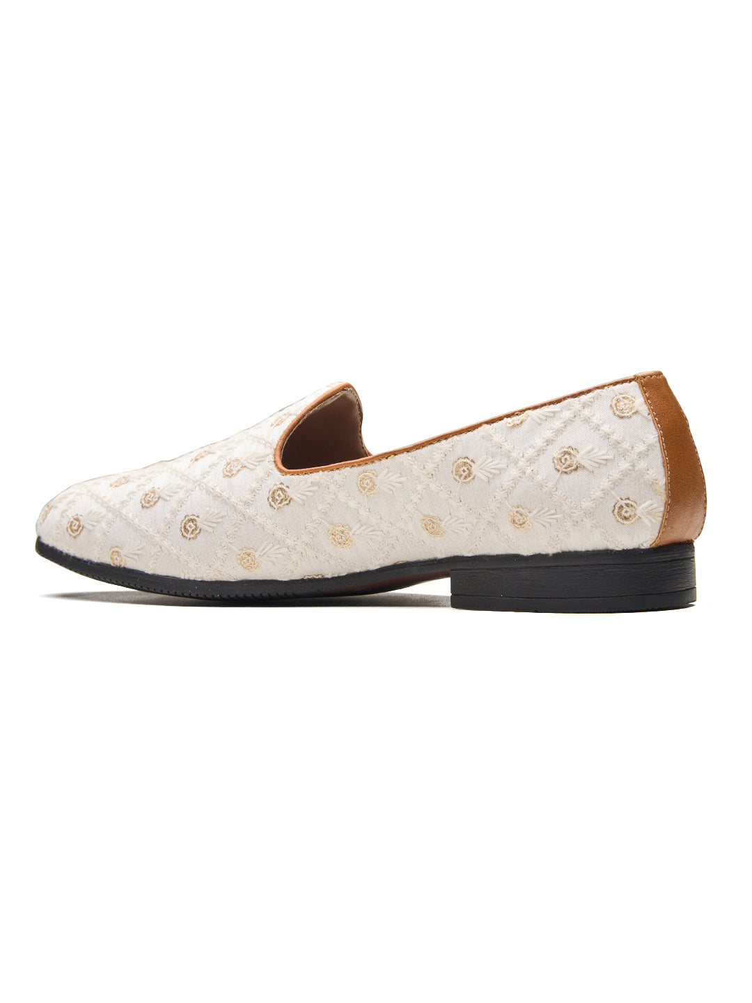 Ossola Ethnic Slip Ons White
